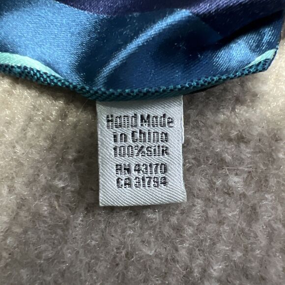 Geoffrey‎ Beene Neck Tie Extra Long XL Blue Turquoise Striped - Picture 3 of 5